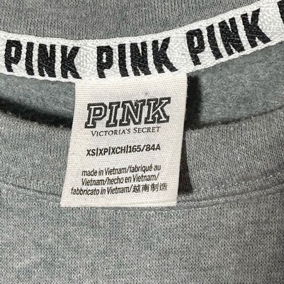 PINK Lightweight Grey Crewneck Sweatshirt - Picture 6 of 7